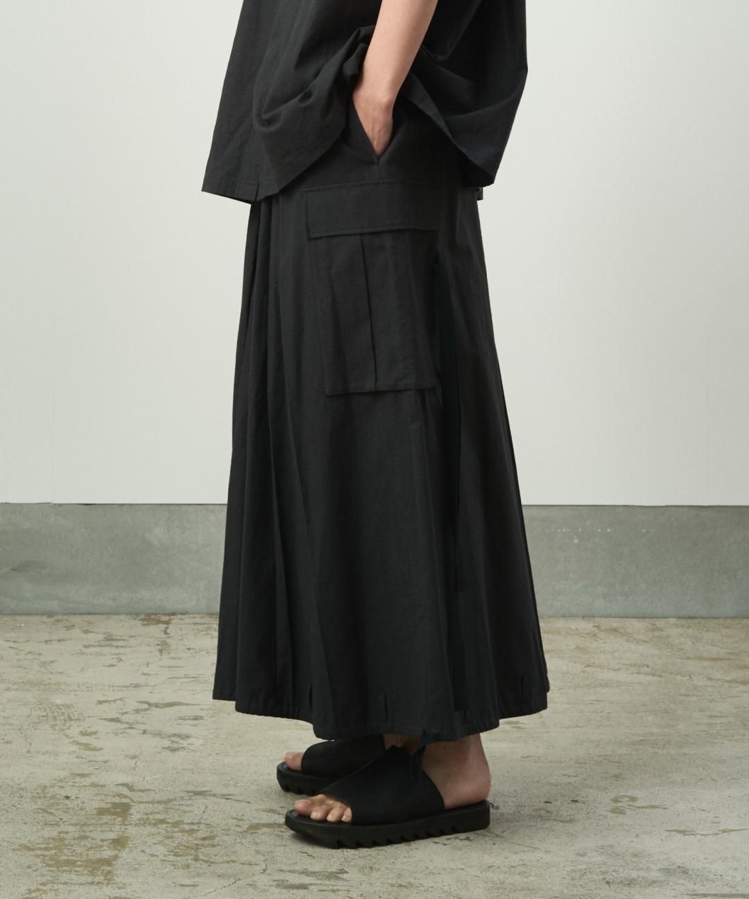 PRE-ORDERWAROBE / CARGO HAKAMA / FADE BLACK photo