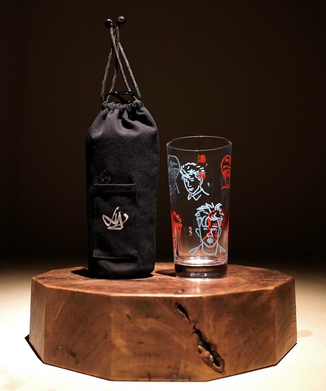 【8月24日18時 オンライン販売開始】TROVE x WAROBE x Bar Liquors x 岡部文彦 / 仕覆とGLASS / 1SET photo