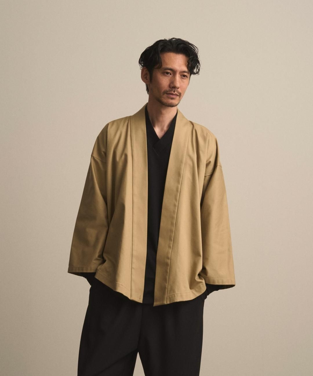 WAROBE / WA Y SHIRT HEAVY-DUTY / BEIGE photo