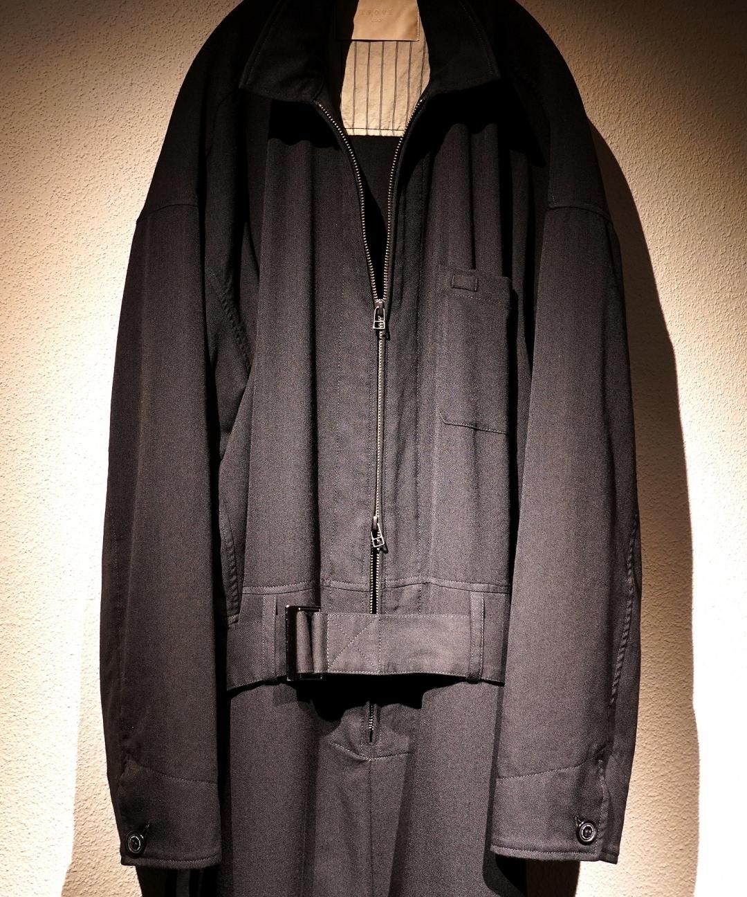 TROVE / MODERN WOOL JUMP SUIT / BLACK photo