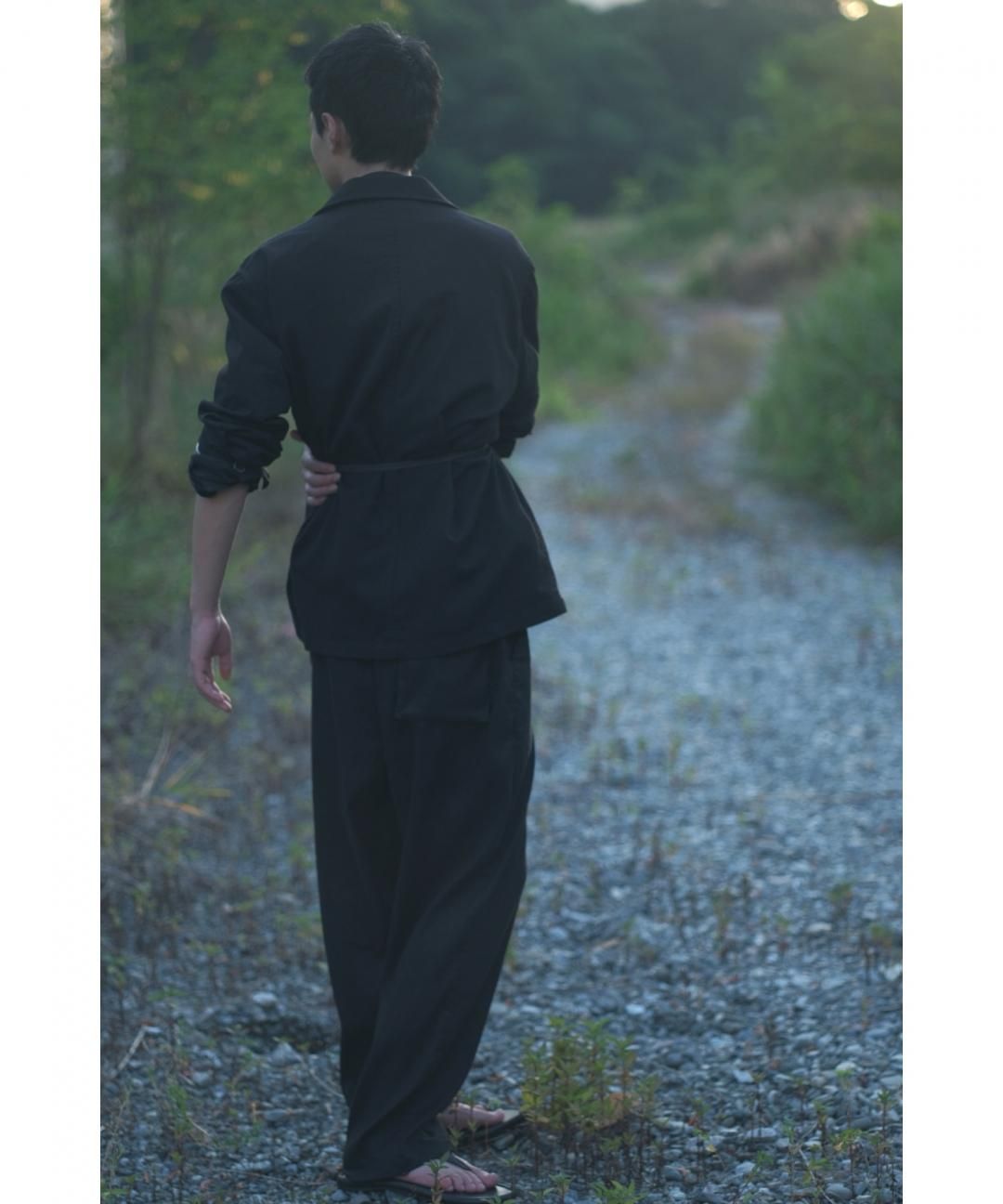 TROVE / MODERN WOOL PLAY PANTS / BLACK photo