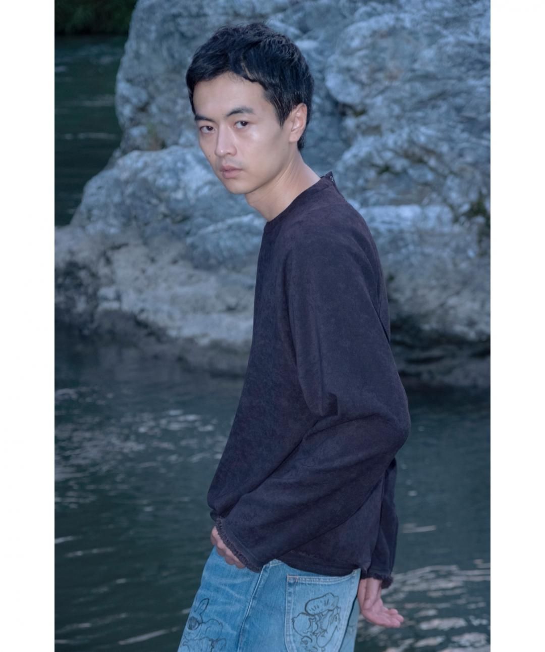 TROVE / LUMINOUS PULLOVER SHIRT / BLACK photo