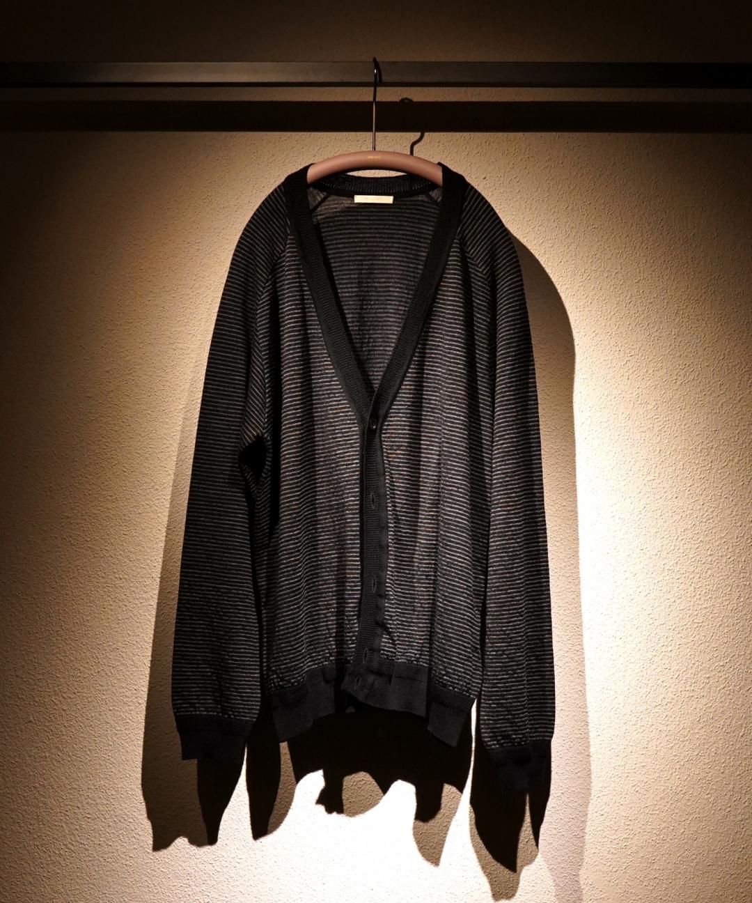 TROVE / J.R KNIT CARDIGAN / CHARCOAL BLACK photo