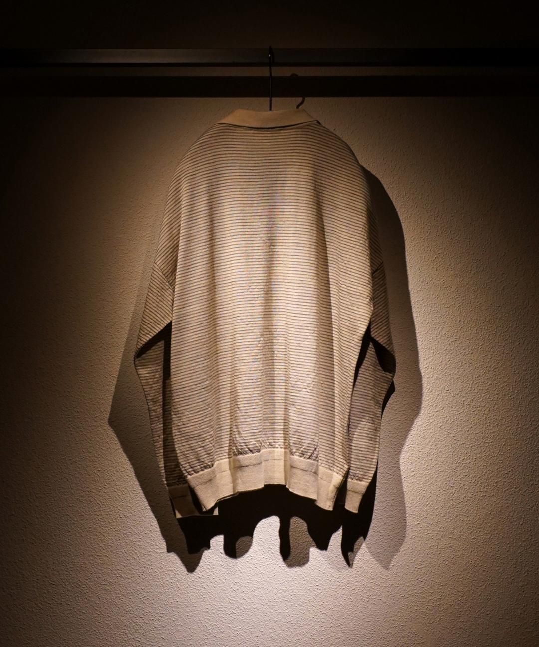 TROVE / J.R KNIT POLO LONG SLEEVE / BEIGE MOCHA photo