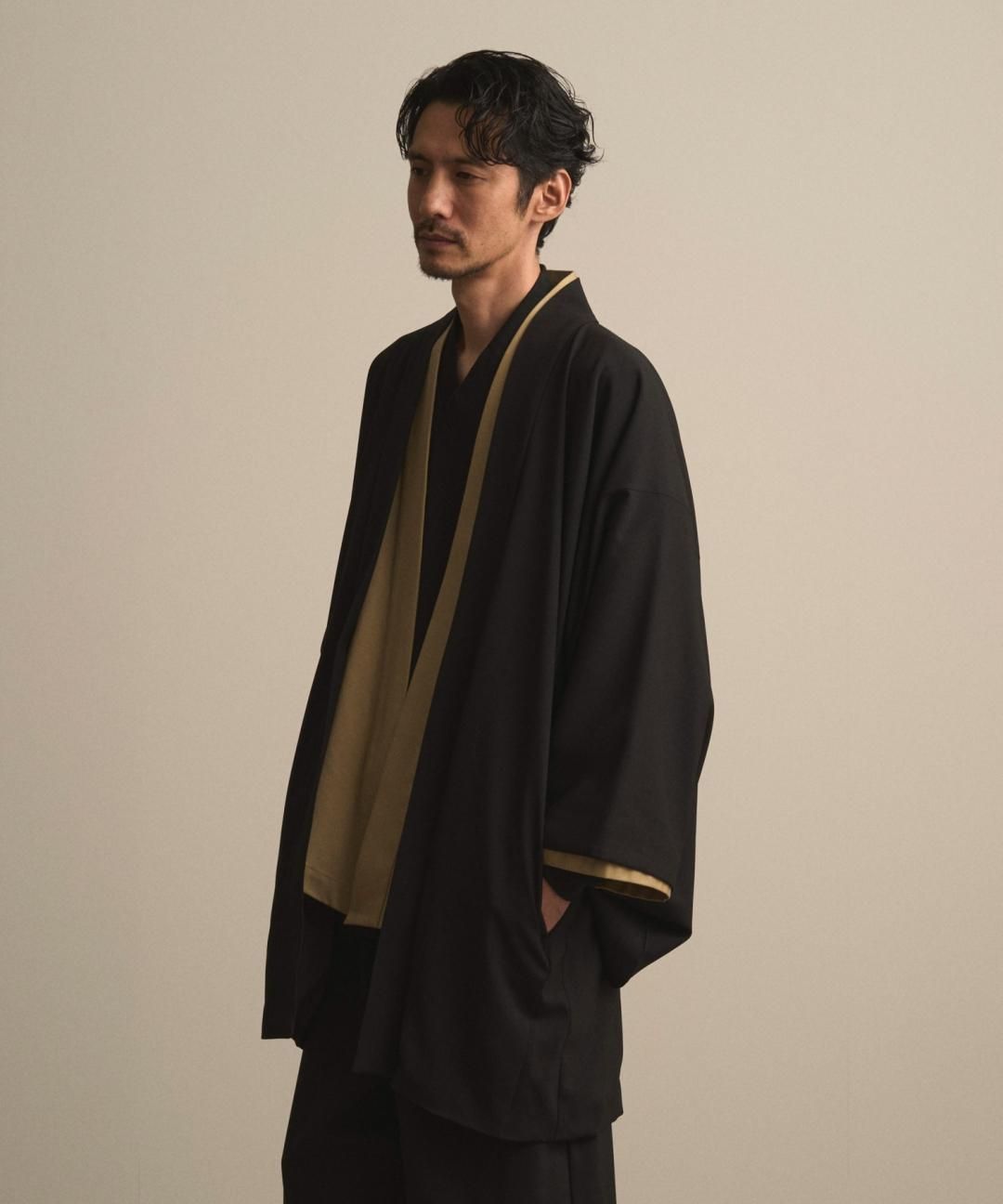 【10月13日18時 オンライン販売開始】WAROBE / HAORI +LINING / BLACK photo