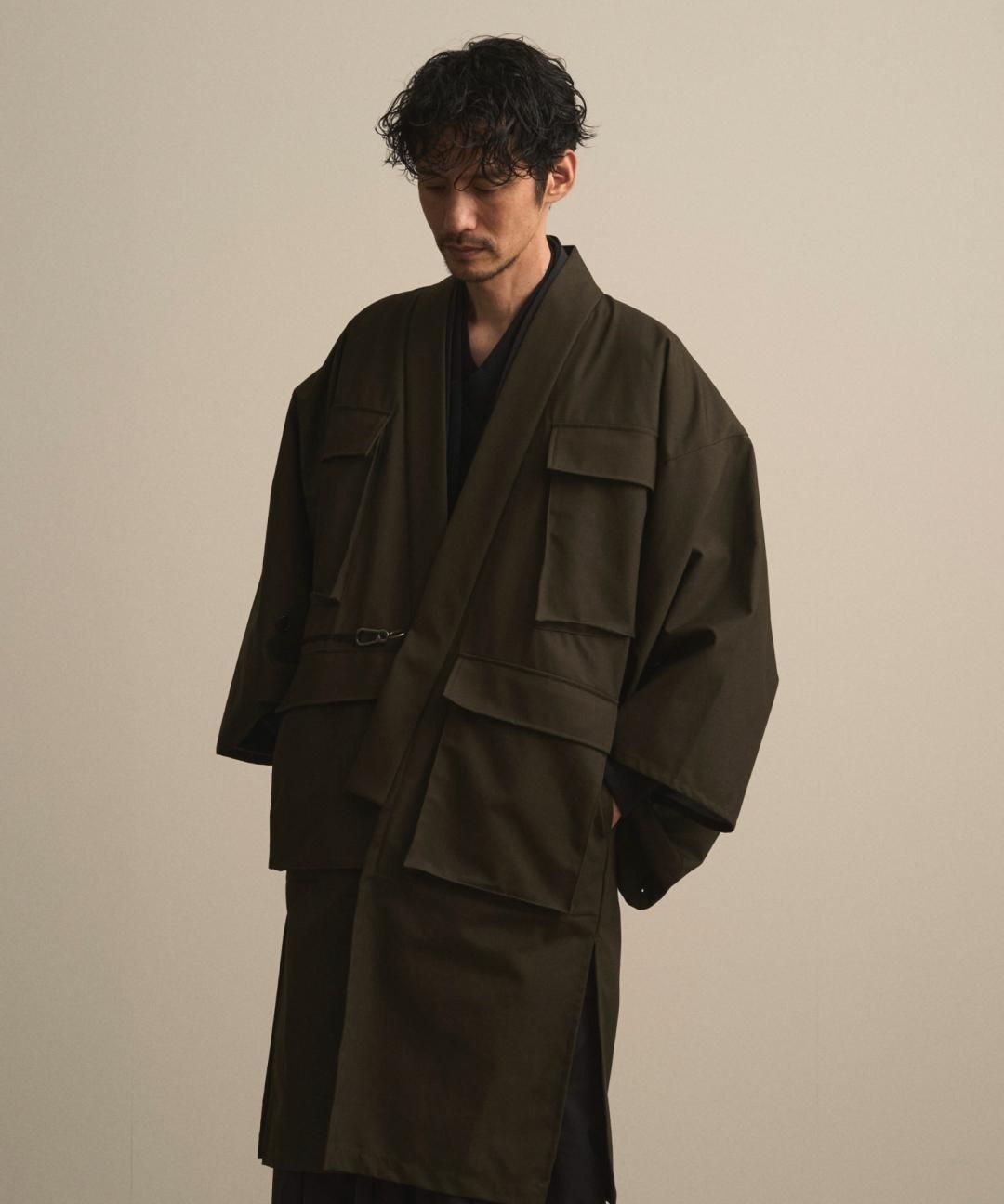 【10月13日18時 オンライン販売開始】WAROBE / FIELD HAORI COAT / DARK OLIVE photo