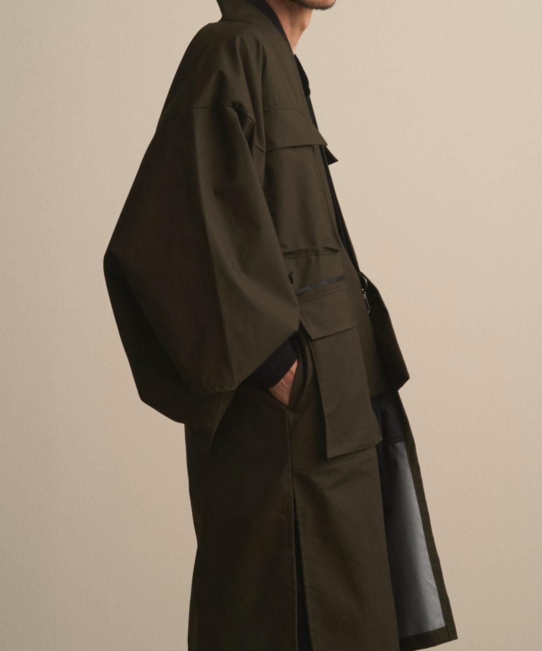 【10月13日18時 オンライン販売開始】WAROBE / FIELD HAORI COAT / DARK OLIVE photo