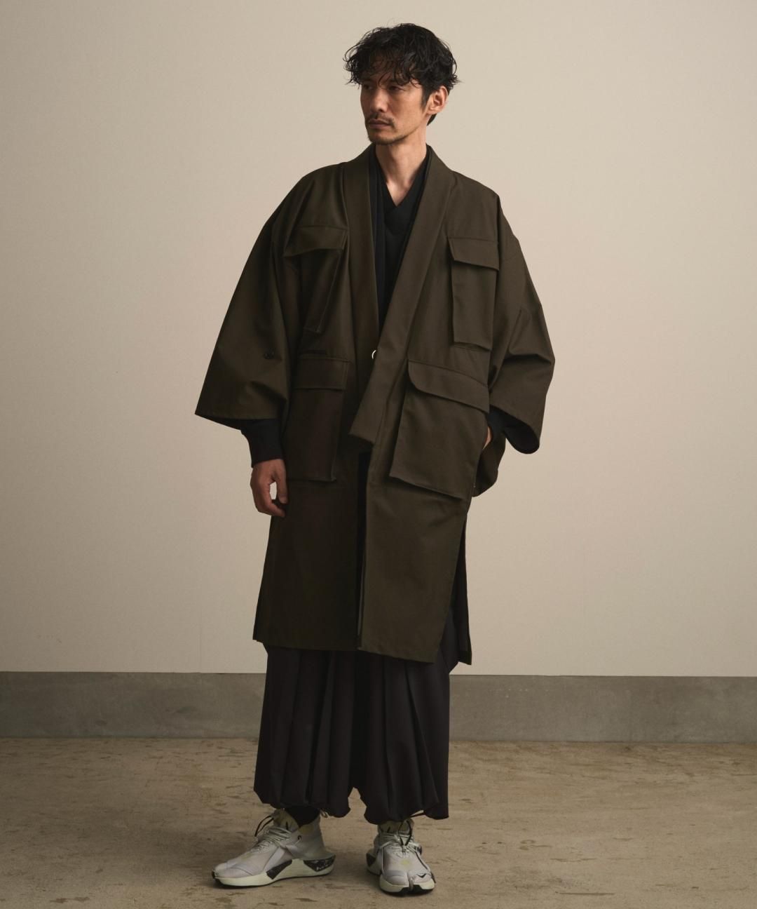 【10月13日18時 オンライン販売開始】WAROBE / FIELD HAORI COAT / DARK OLIVE photo