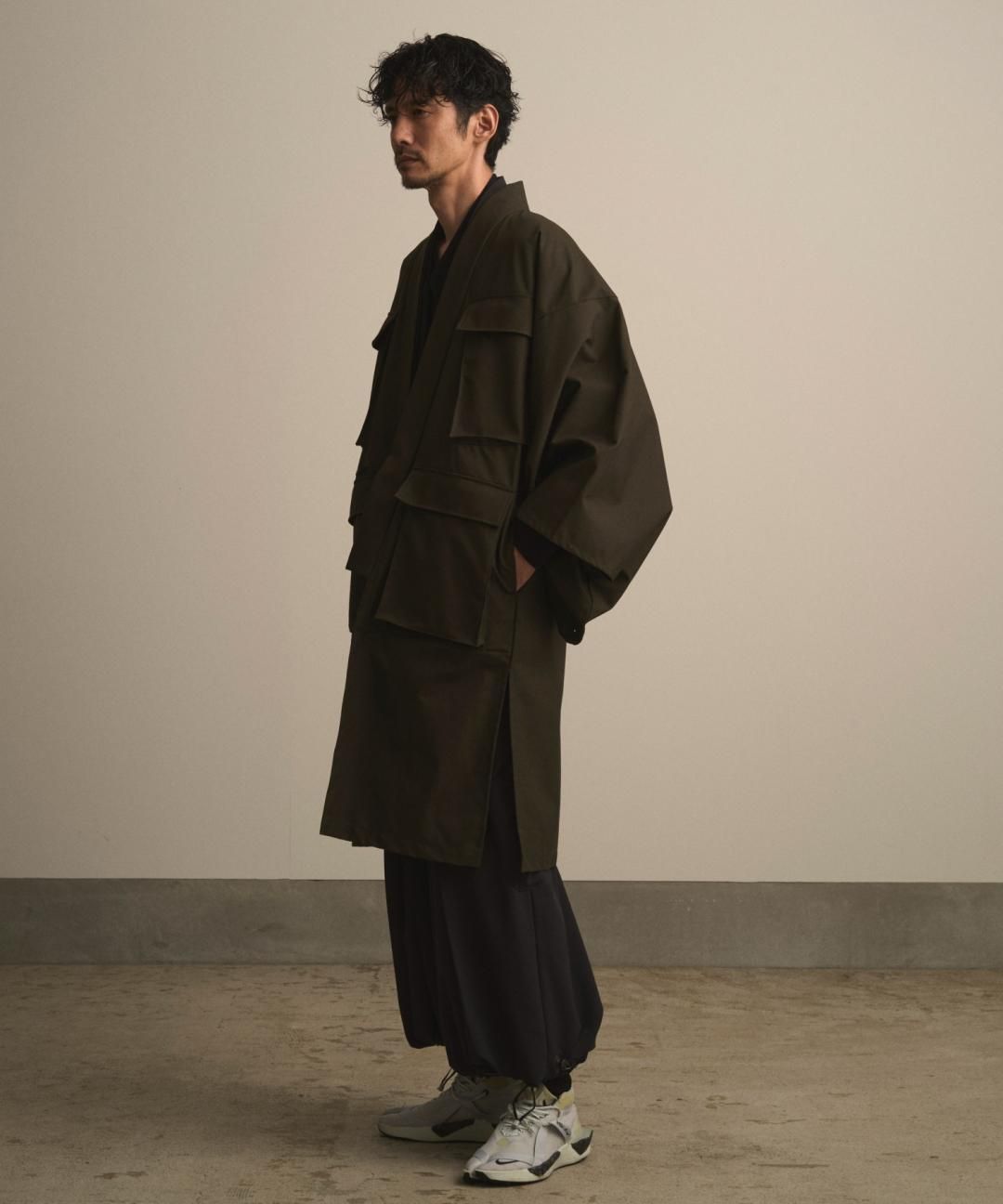 【10月13日18時 オンライン販売開始】WAROBE / FIELD HAORI COAT / DARK OLIVE photo