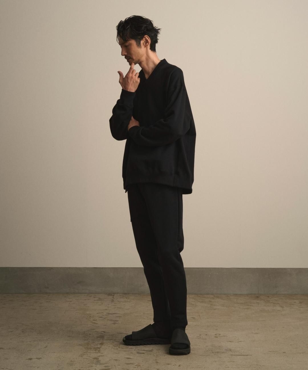 PRE-ORDERWAROBE / MOMOHIKI SWEAT / BLACK photo