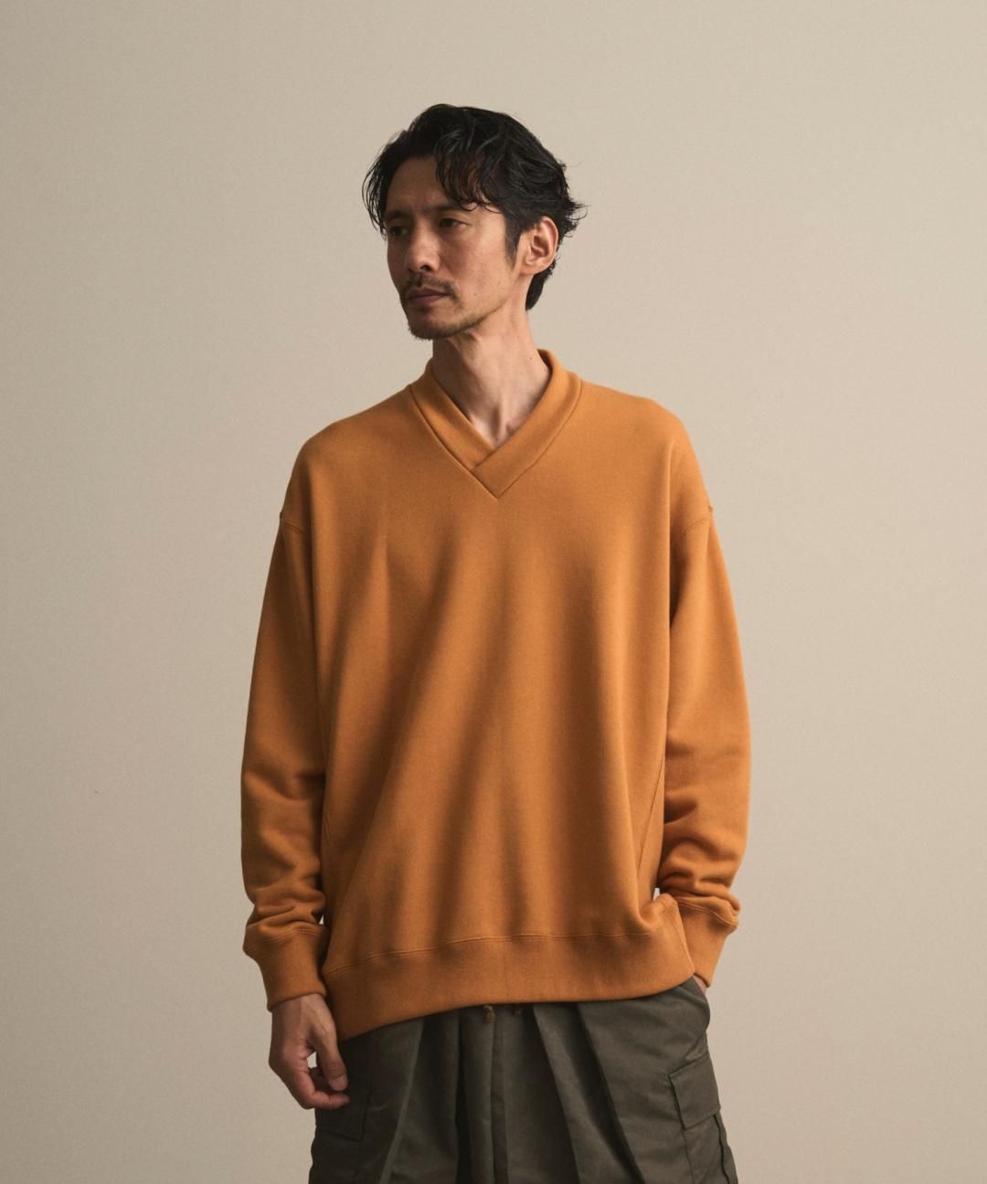 PRE-ORDERWAROBE / JUBAN WIDE SWEAT / MUSTARD photo