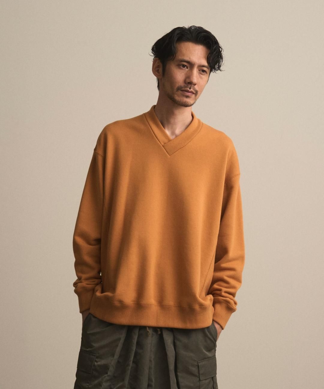 PRE-ORDERWAROBE / JUBAN WIDE SWEAT / MUSTARD photo