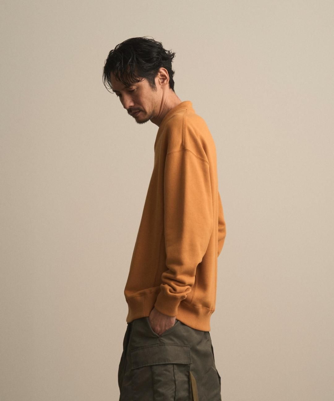 PRE-ORDERWAROBE / JUBAN WIDE SWEAT / MUSTARD photo