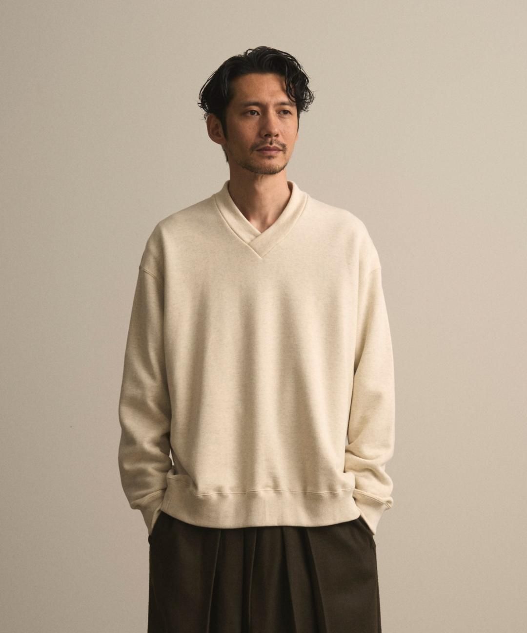 PRE-ORDERWAROBE / JUBAN WIDE SWEAT / OATMEAL photo