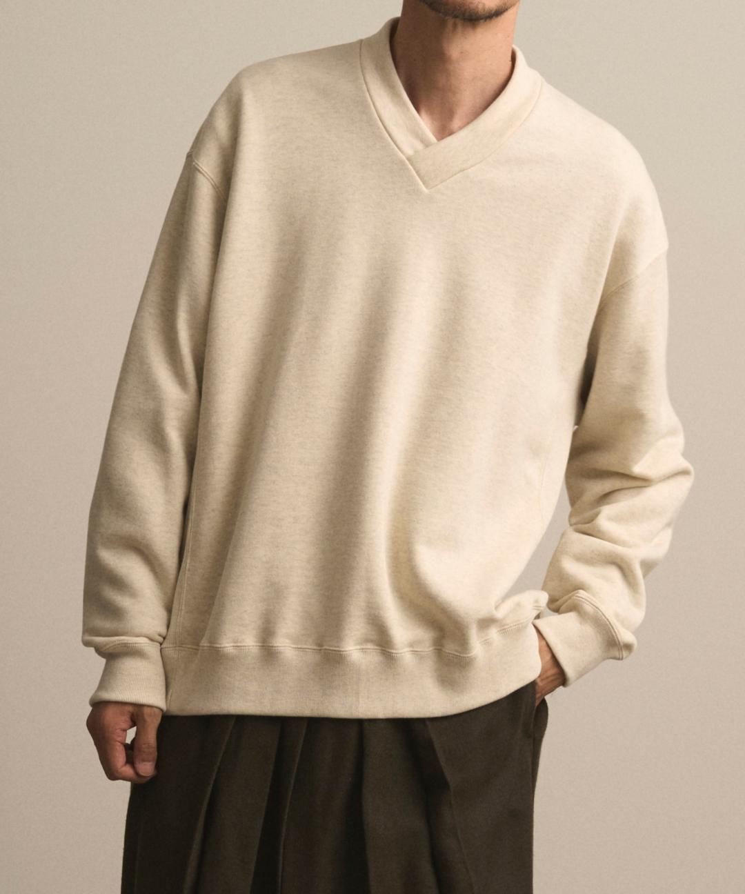 PRE-ORDERWAROBE / JUBAN WIDE SWEAT / OATMEAL photo