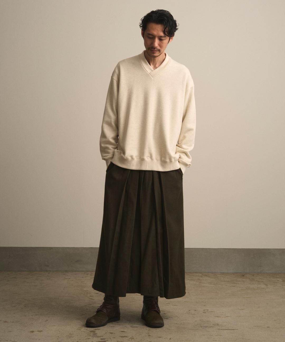 PRE-ORDERWAROBE / JUBAN WIDE SWEAT / OATMEAL photo