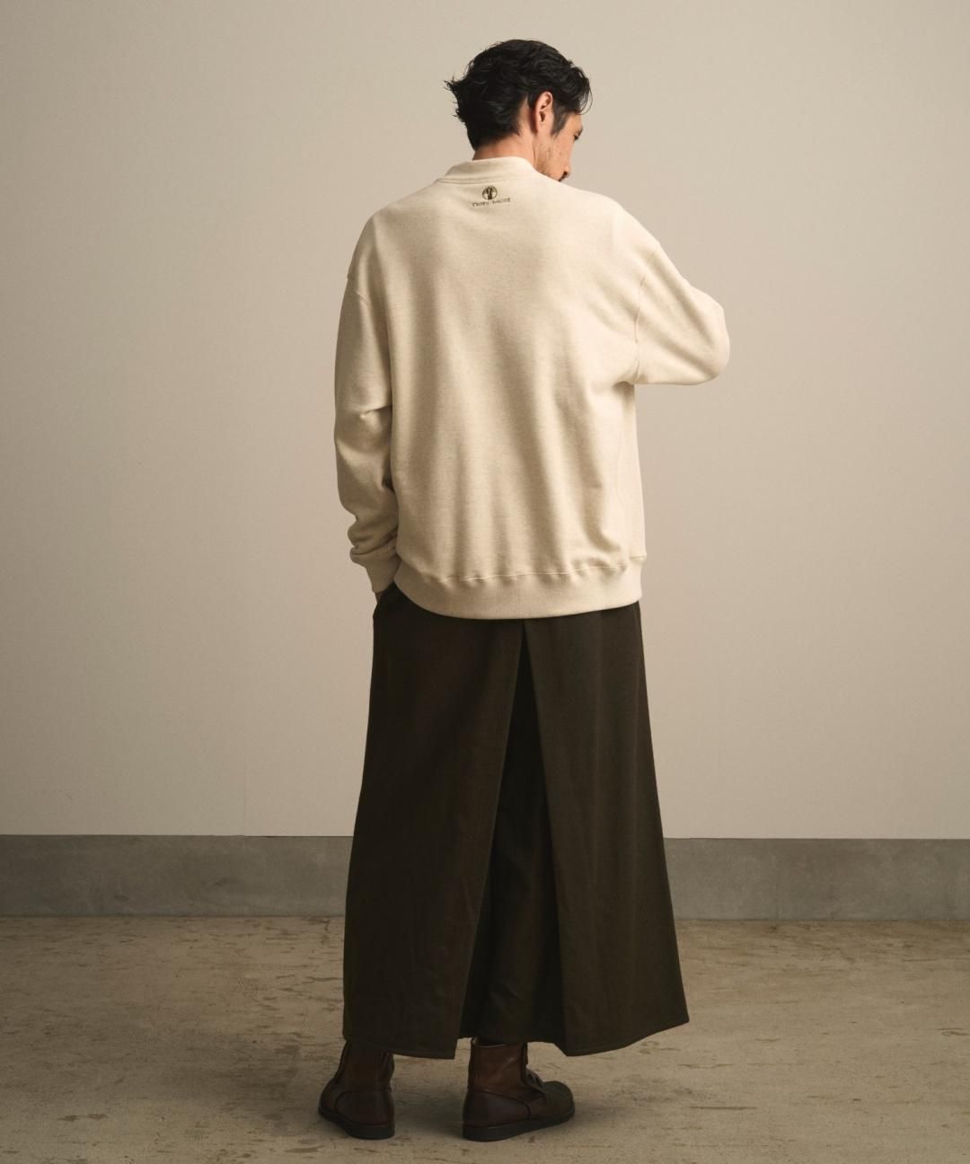 PRE-ORDERWAROBE / JUBAN WIDE SWEAT / OATMEAL photo