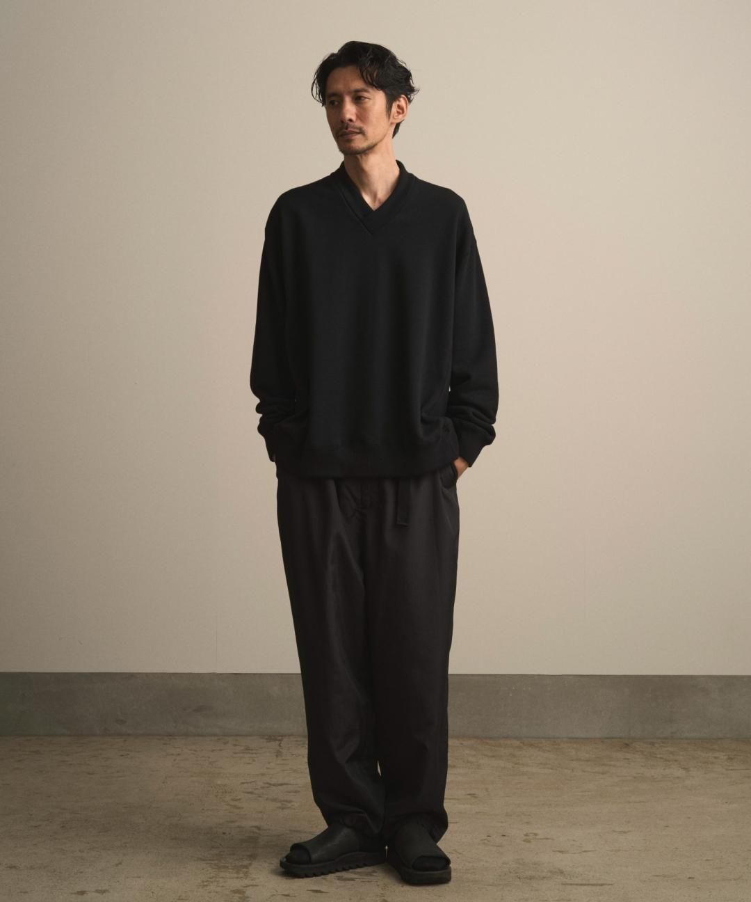 PRE-ORDERWAROBE / JUBAN WIDE SWEAT / BLACK photo
