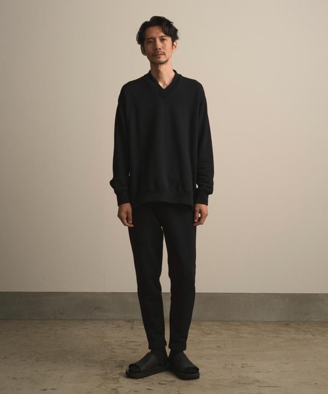 PRE-ORDERWAROBE / JUBAN WIDE SWEAT / BLACK photo