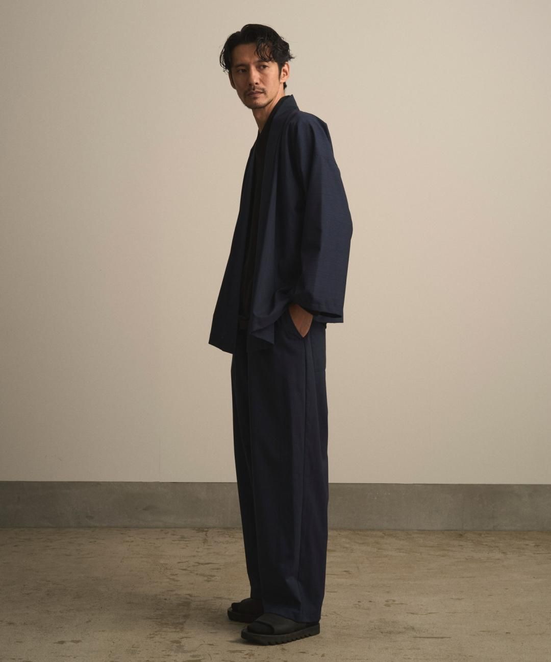 PRE-ORDERWAROBE / SAMUE PANTS / NAVY STRIPE photo