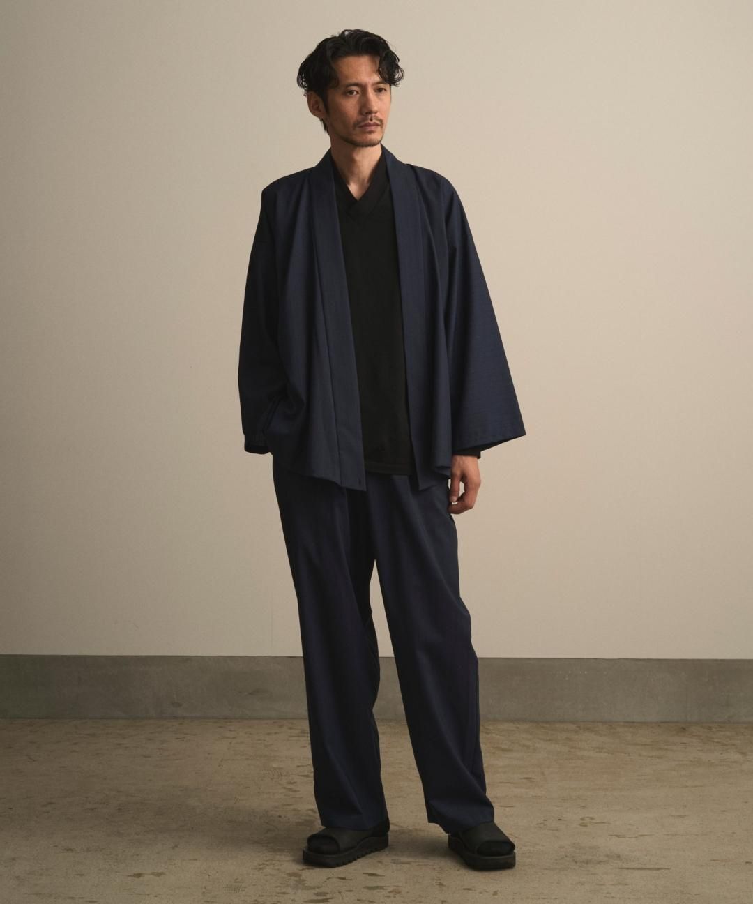 【PRE-ORDER】WAROBE / SAMUE PANTS / NAVY STRIPE photo