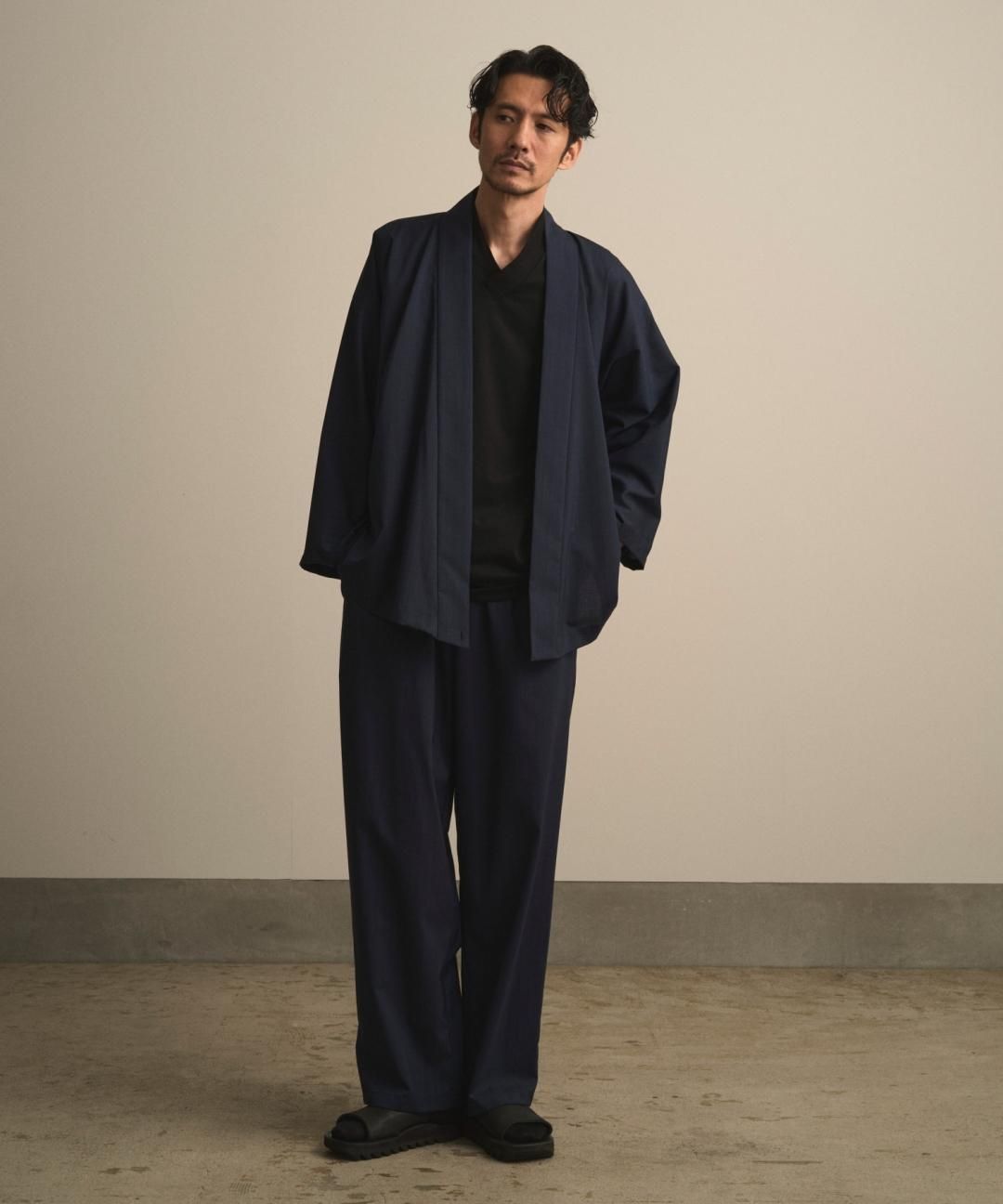 PRE-ORDERWAROBE / SAMUE PANTS / NAVY STRIPE photo
