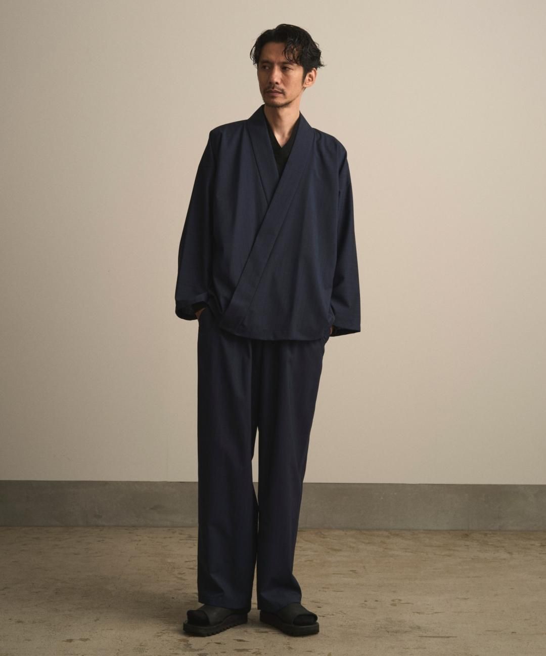 PRE-ORDERWAROBE / SAMUE PANTS / NAVY STRIPE photo
