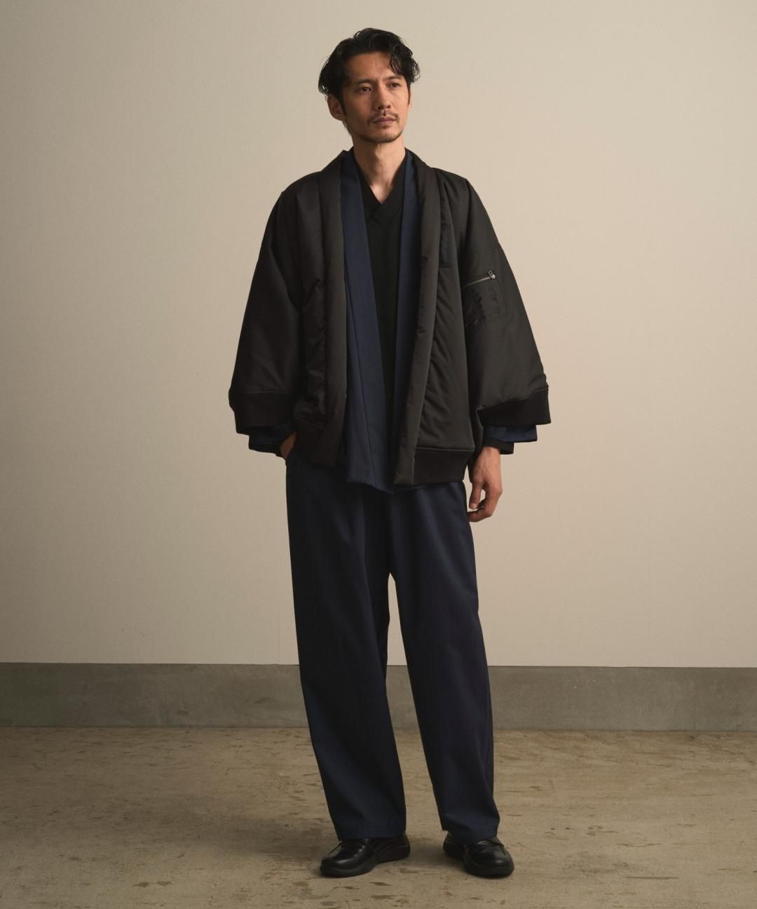 PRE-ORDERWAROBE / SAMUE PANTS / NAVY STRIPE photo