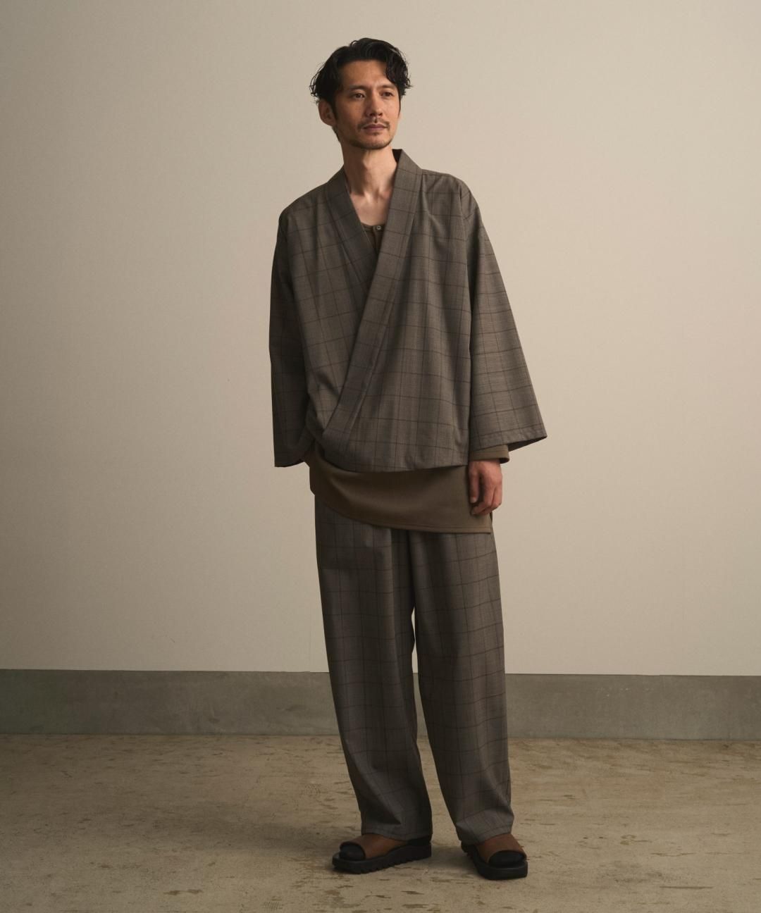 PRE-ORDERWAROBE / SAMUE PANTS / GRAY CHECK photo