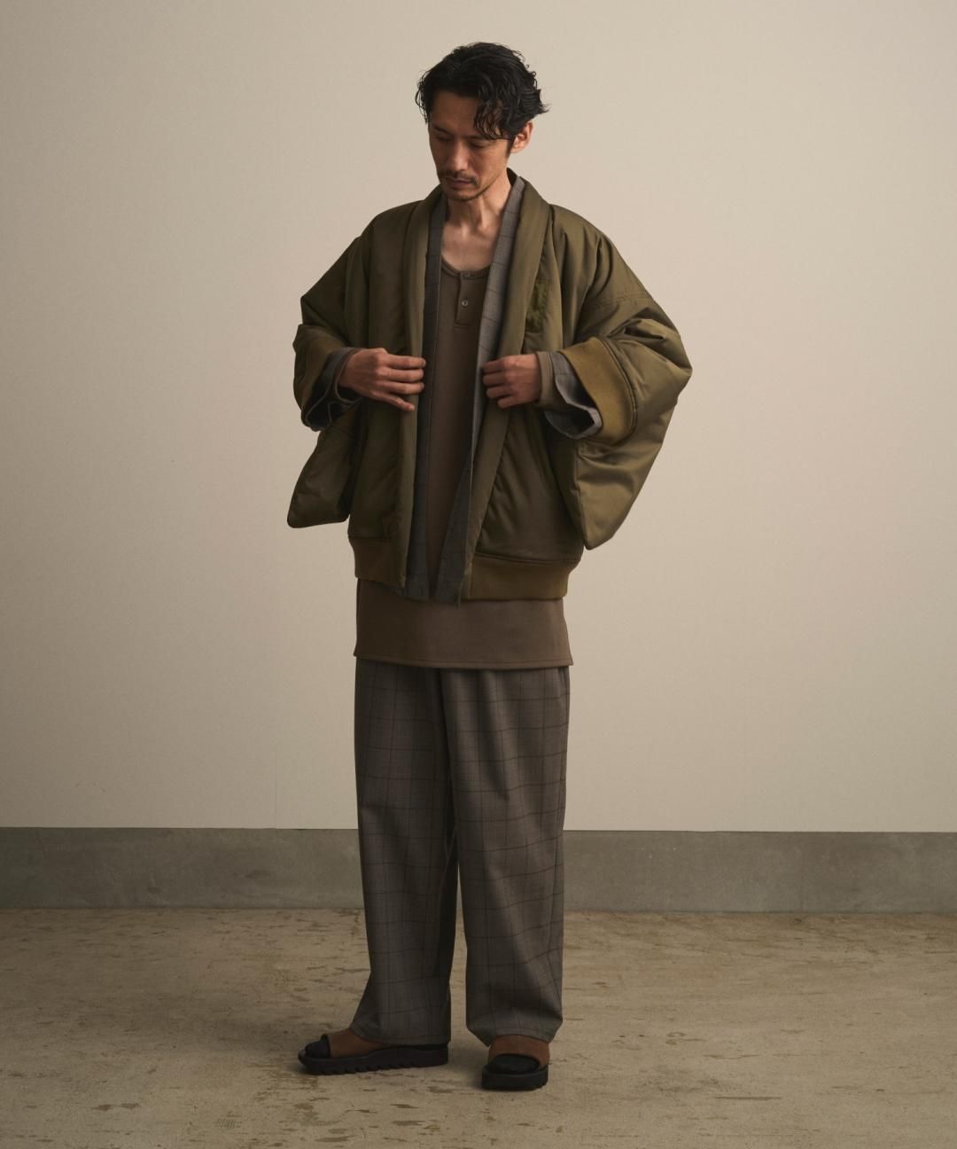 PRE-ORDERWAROBE / SAMUE PANTS / GRAY CHECK photo