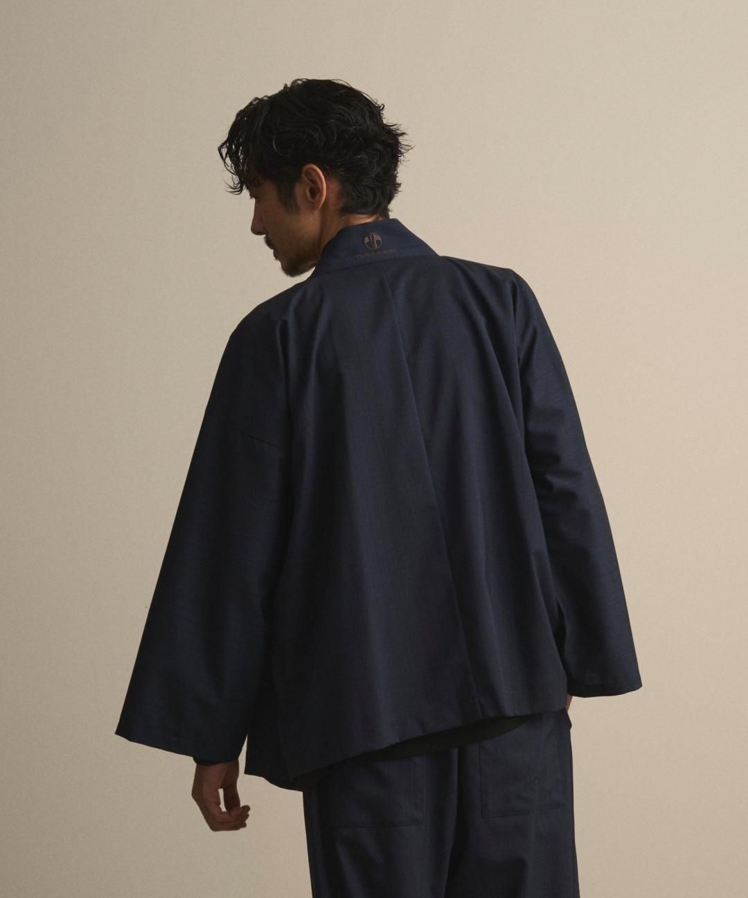 PRE-ORDERWAROBE / WA Y SHIRT / NAVY STRIPE photo
