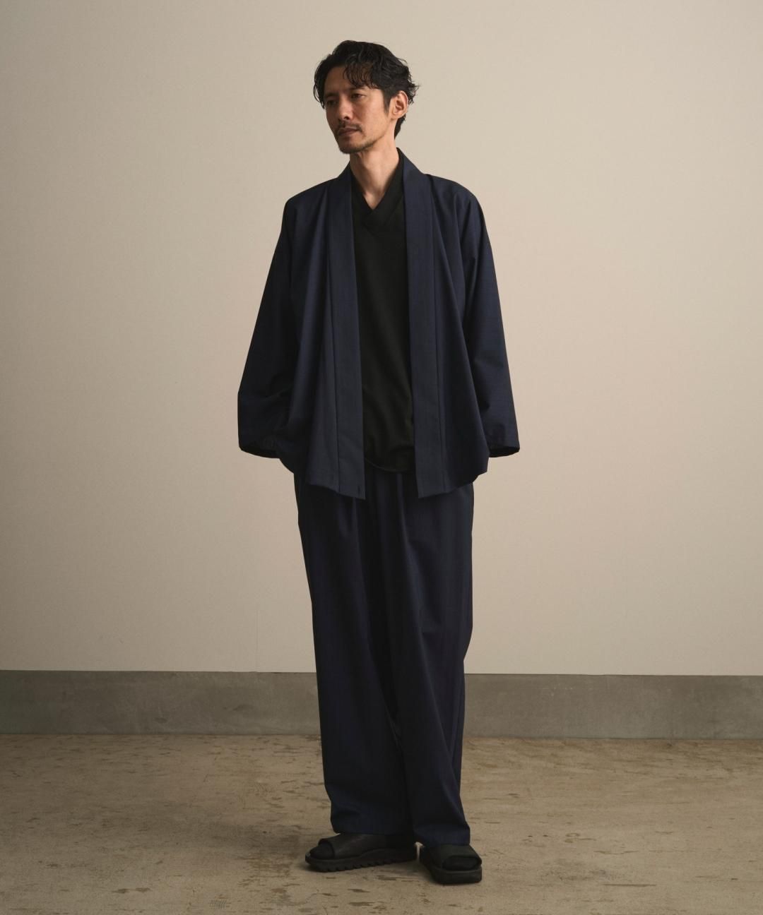 PRE-ORDERWAROBE / WA Y SHIRT / NAVY STRIPE photo