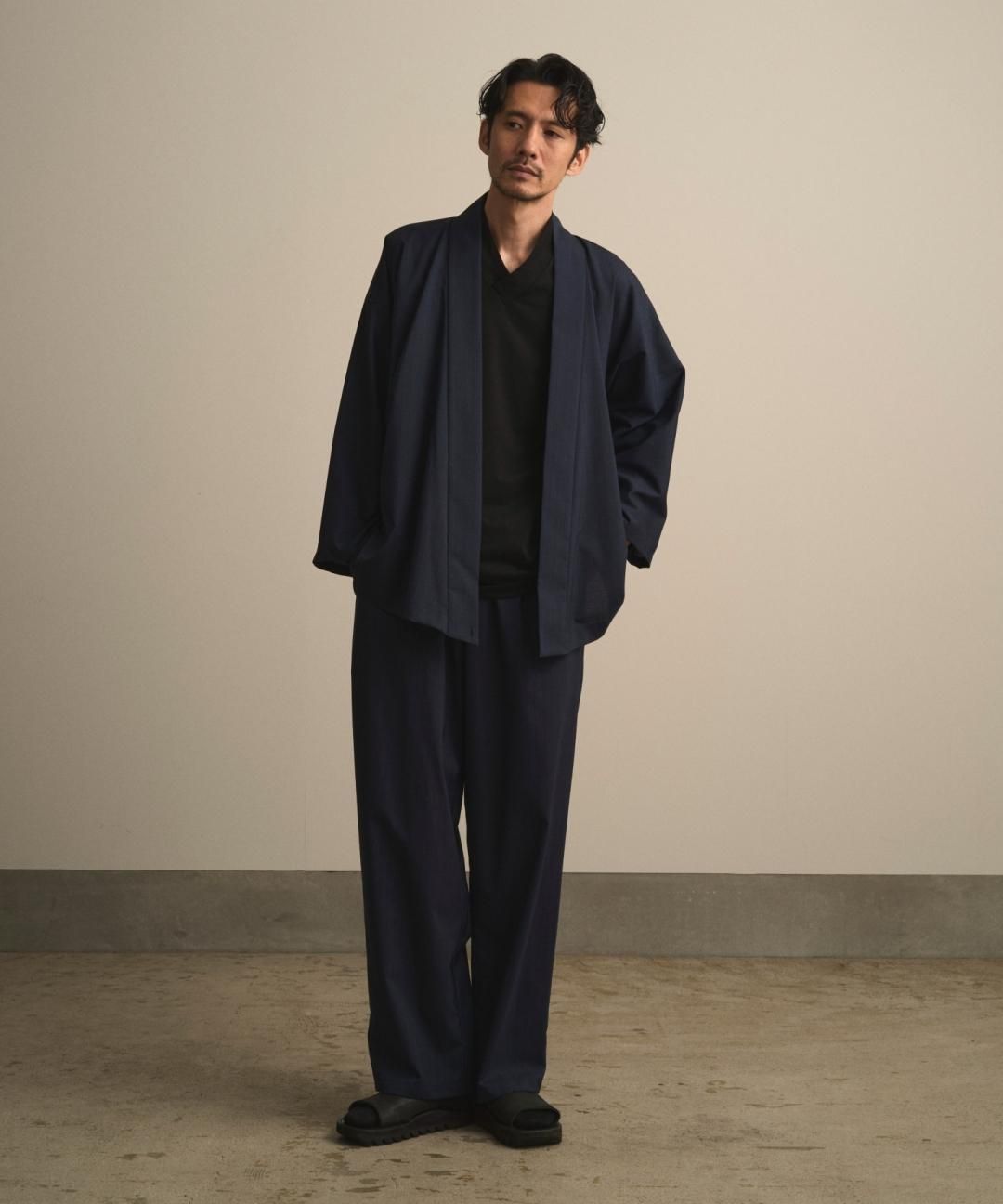 PRE-ORDERWAROBE / WA Y SHIRT / NAVY STRIPE photo