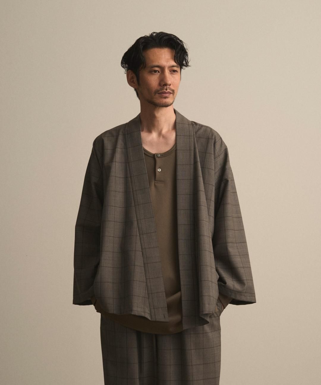PRE-ORDERWAROBE / WA Y SHIRT / GRAY CHECK photo