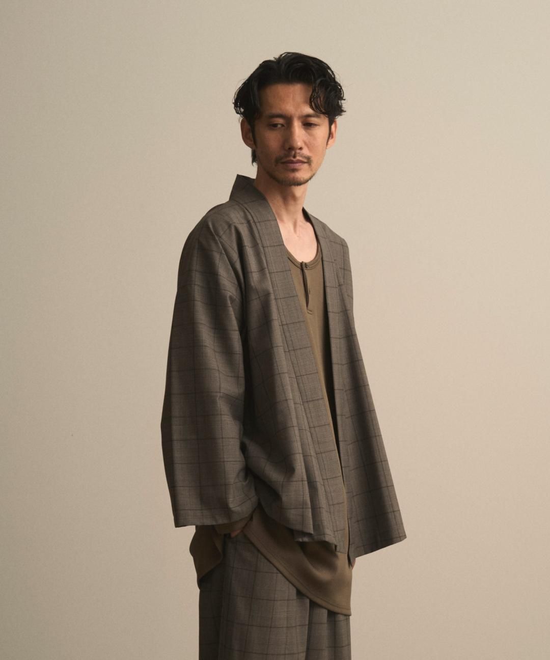 PRE-ORDERWAROBE / WA Y SHIRT / GRAY CHECK photo