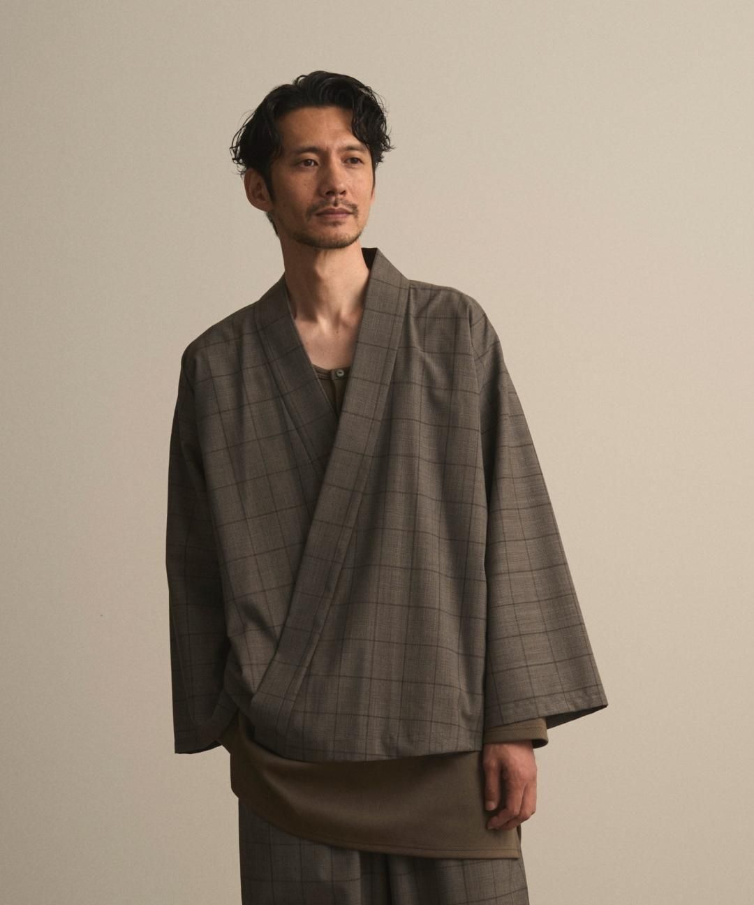 PRE-ORDERWAROBE / WA Y SHIRT / GRAY CHECK photo