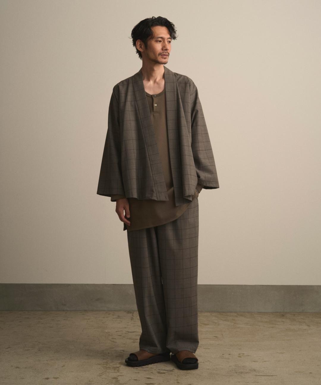 PRE-ORDERWAROBE / WA Y SHIRT / GRAY CHECK photo