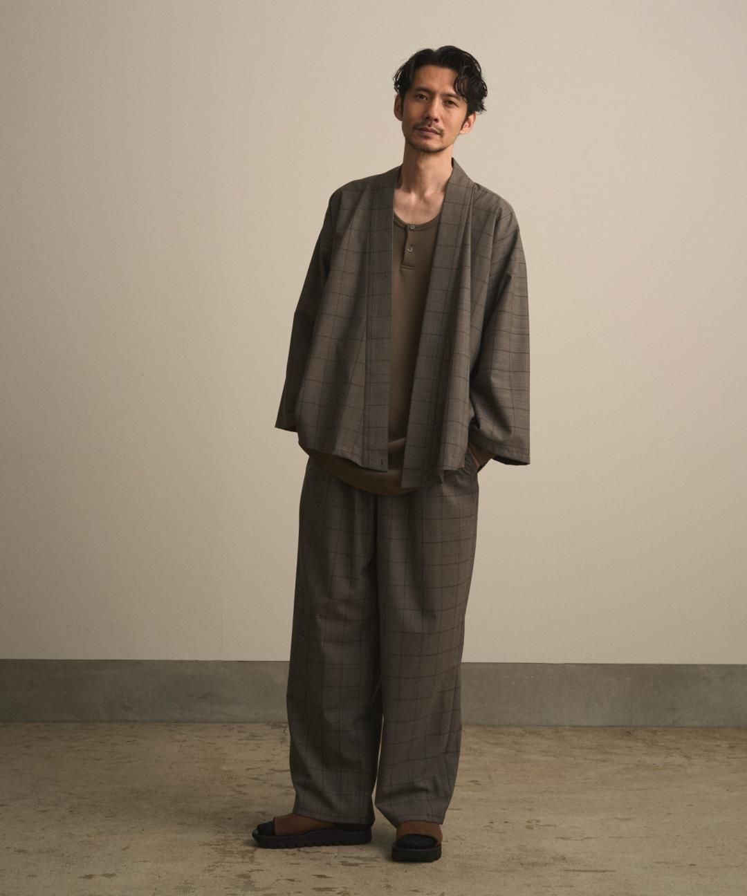PRE-ORDERWAROBE / WA Y SHIRT / GRAY CHECK photo