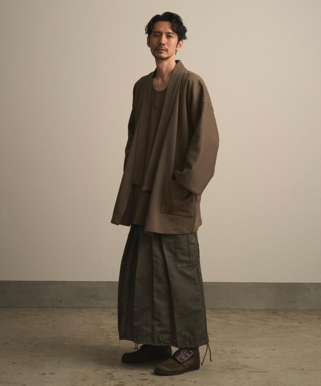 WAROBE / CARGO HAKAMA / FADE KHAKI photo