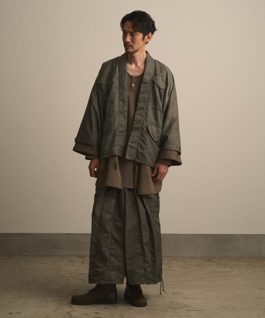 WAROBE / CARGO HAKAMA / FADE KHAKI photo