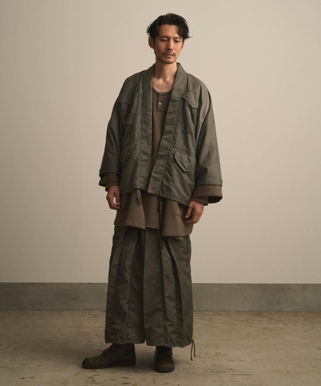 WAROBE / CARGO HAKAMA / FADE KHAKI photo