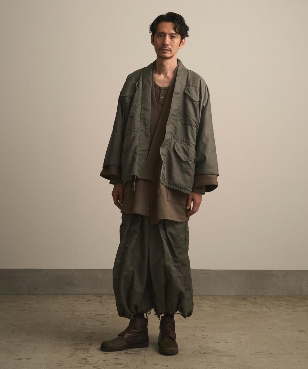 WAROBE / CARGO HAKAMA / FADE KHAKI photo