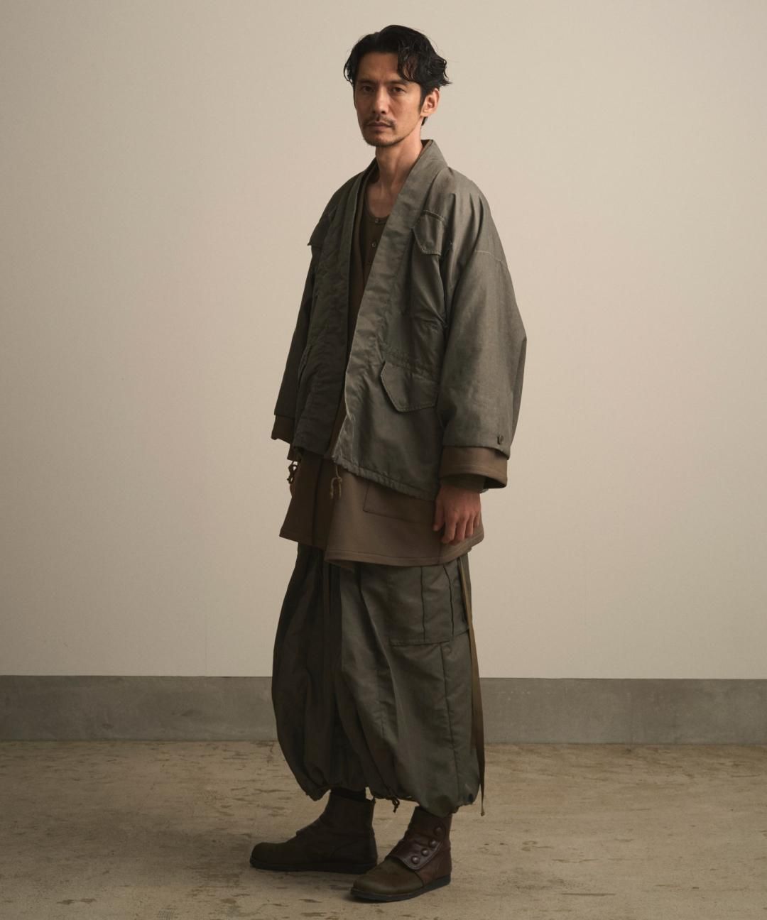 WAROBE / CARGO HAKAMA / FADE KHAKI photo