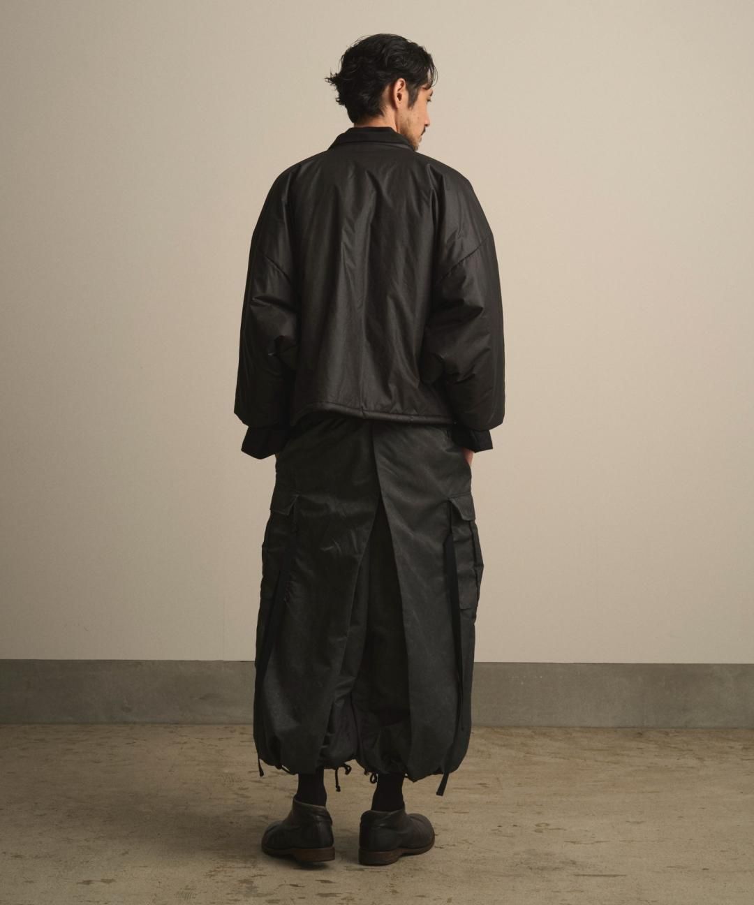 【PRE-ORDER】WAROBE / CARGO HAKAMA / FADE BLACK photo