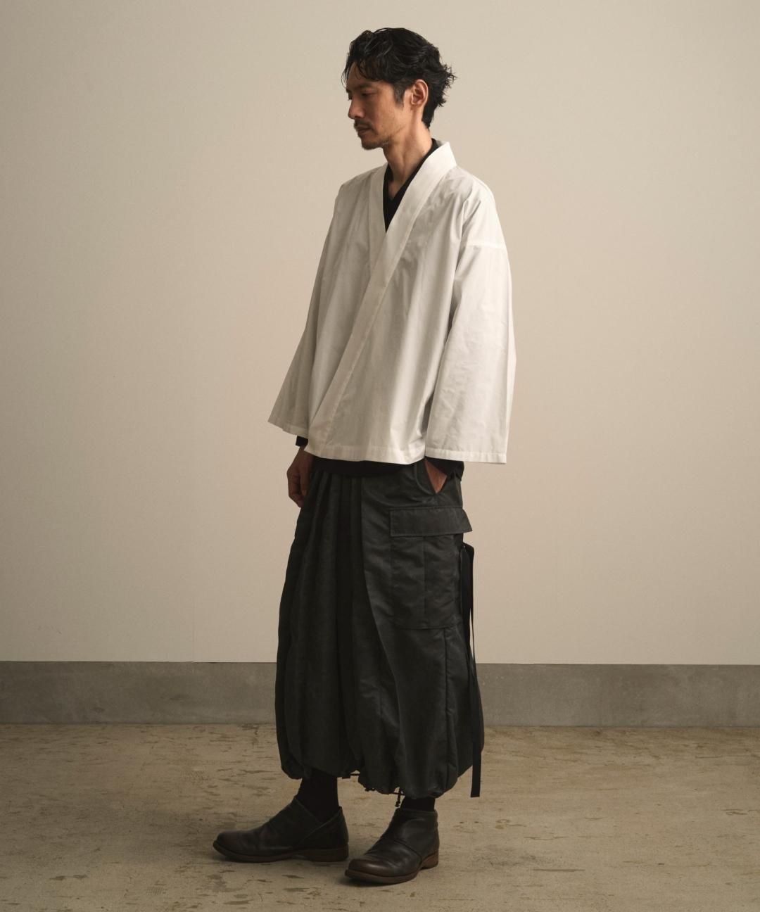 【PRE-ORDER】WAROBE / CARGO HAKAMA / FADE BLACK photo