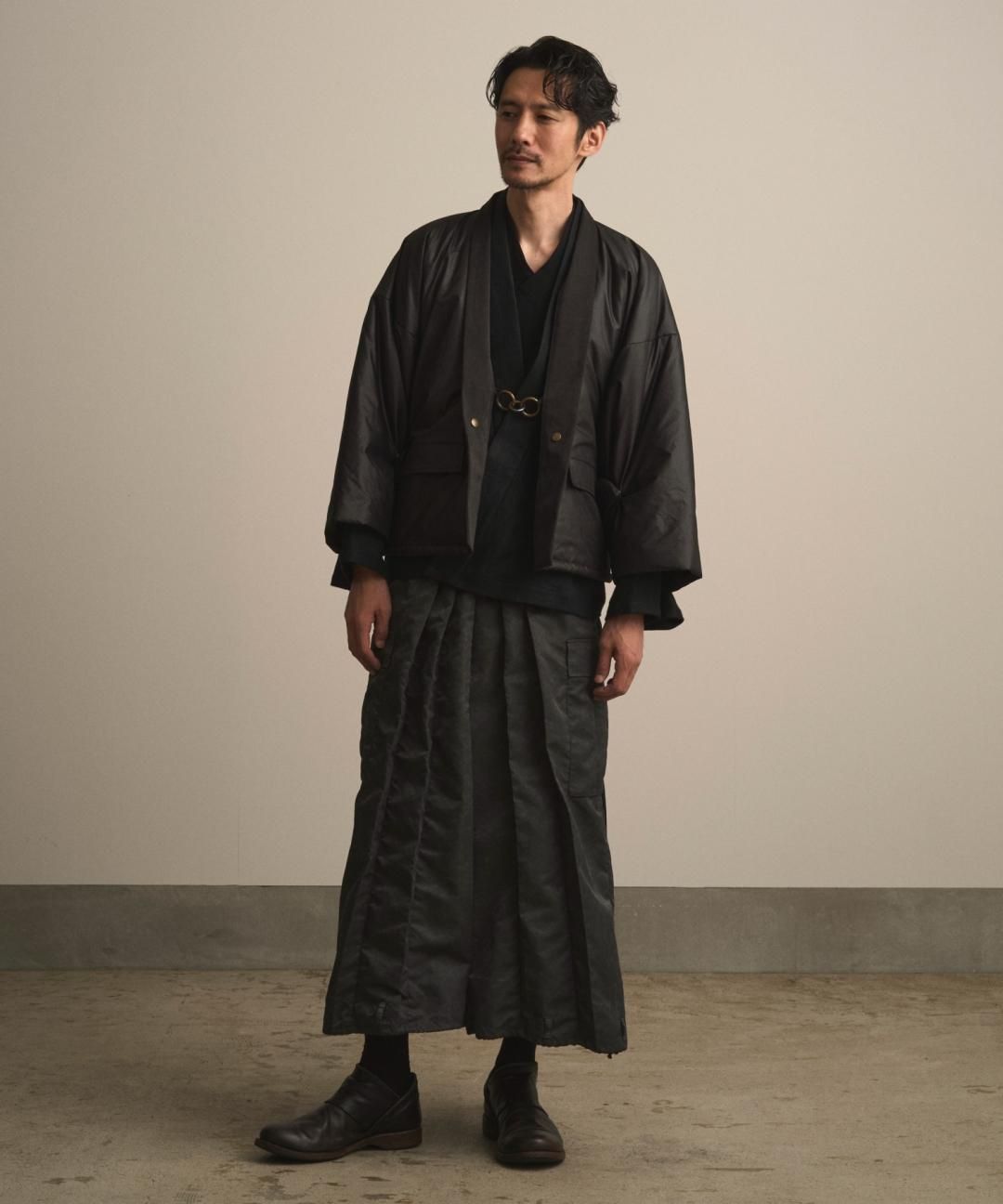 【PRE-ORDER】WAROBE / CARGO HAKAMA / FADE BLACK photo