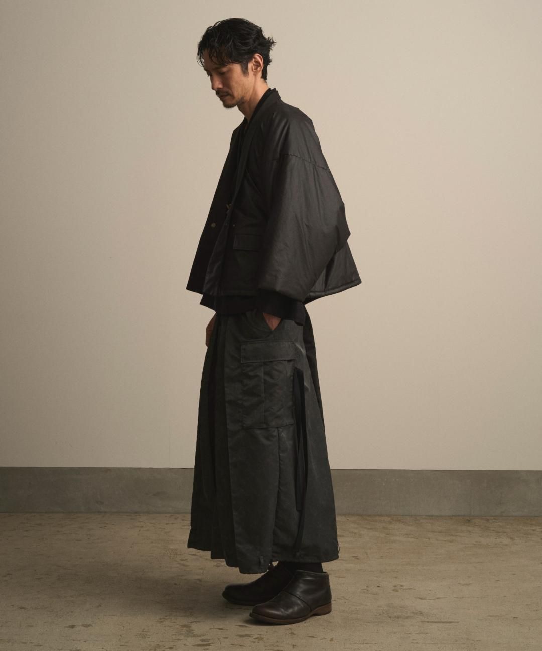 【PRE-ORDER】WAROBE / CARGO HAKAMA / FADE BLACK photo
