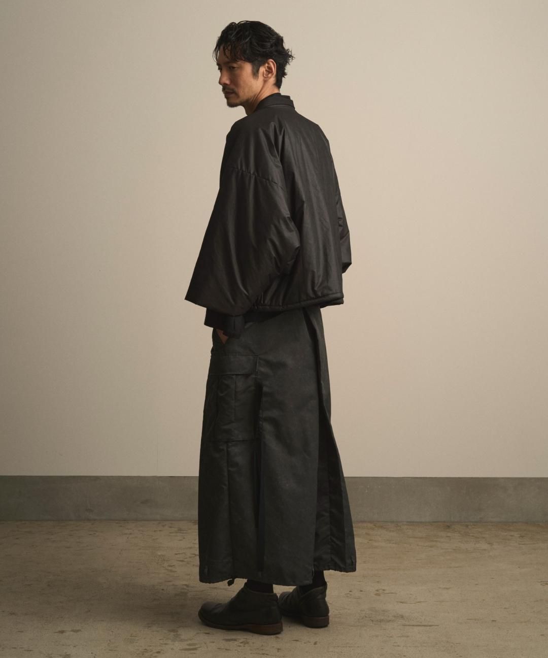 【PRE-ORDER】WAROBE / CARGO HAKAMA / FADE BLACK photo
