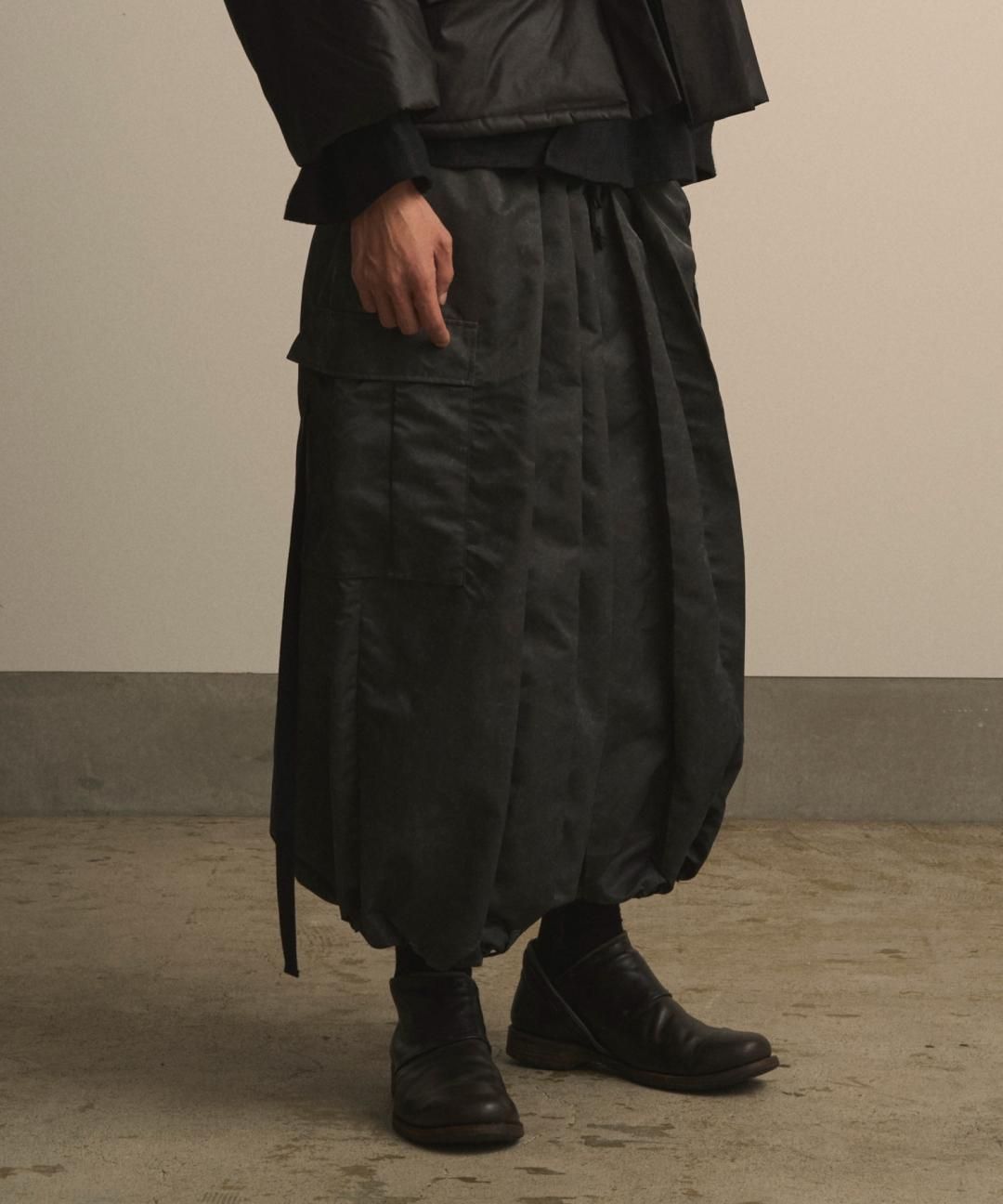 【PRE-ORDER】WAROBE / CARGO HAKAMA / FADE BLACK photo