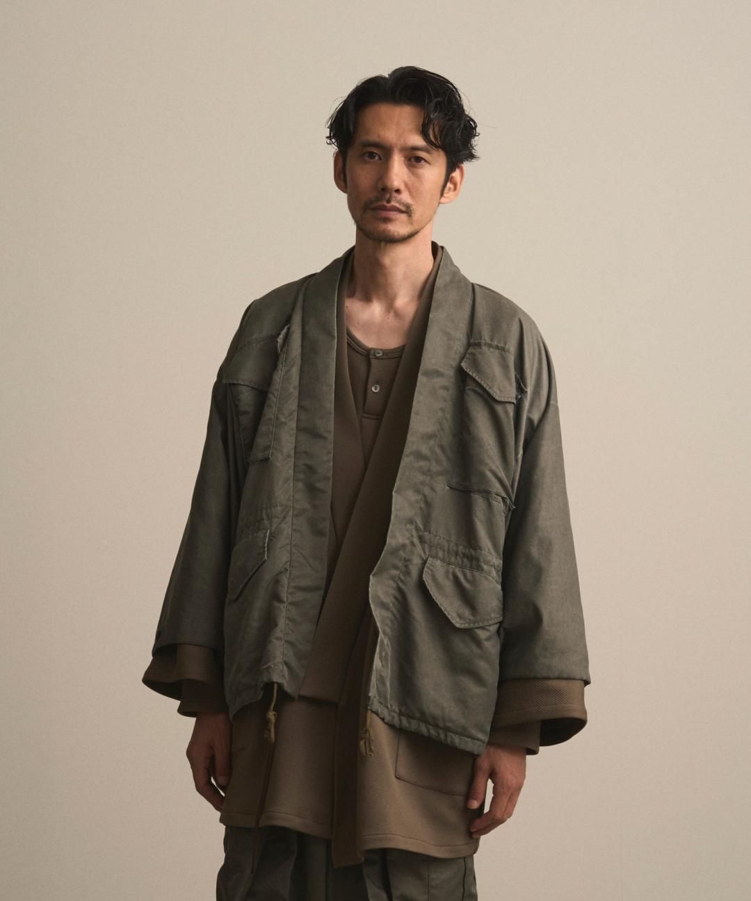 【PRE-ORDER】WAROBE / WA-65 HAORI / FADE KHAKI photo